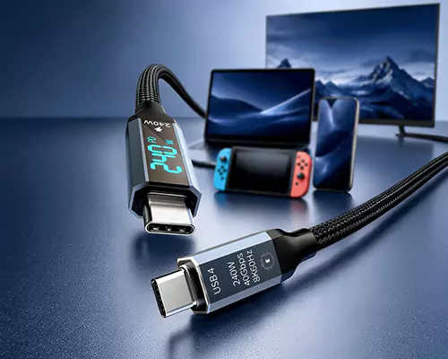 모든 충전 데이터를 한 번에 처리하는 240W 고속 충전 케이블